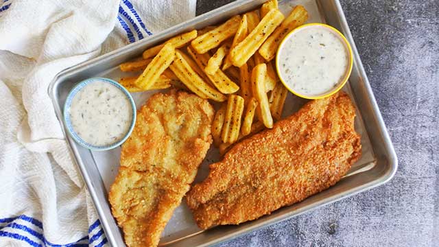 Fish Fillet with Tartar Sauce